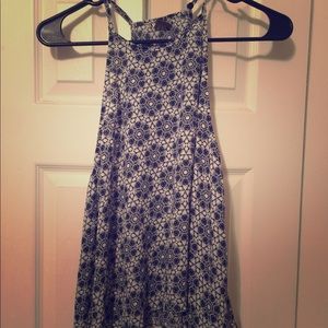 Paper Crane navy and white tank